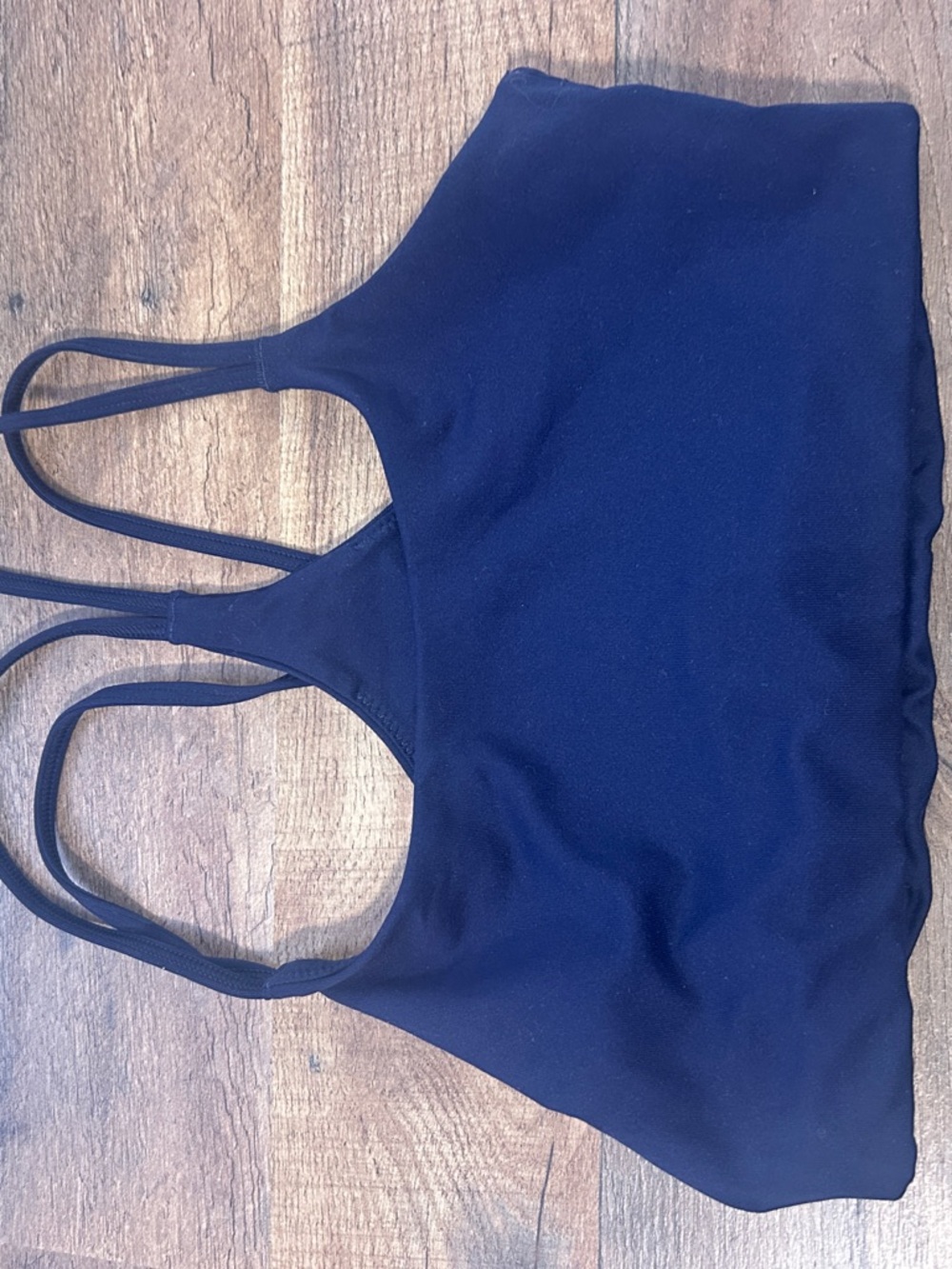 Navy Blue Fabletics Sports Bra - Strappy Back